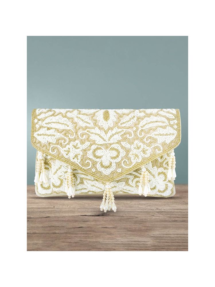 Peora Clutch Purses for Women Wedding Handmade Evening Handbags Party Bridal Clutch -C34CRM-image-39