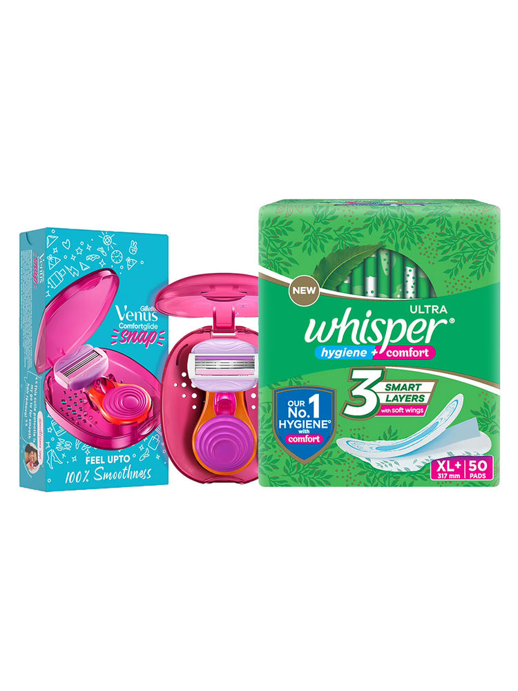 Whisper & Venus Ultimate Fem Hygiene Combo
