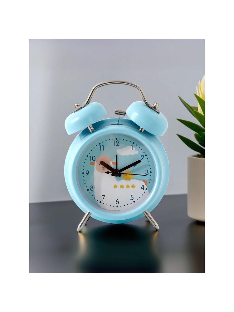 Ekhasa Twin Bell Table Clock (Blue)-image-7