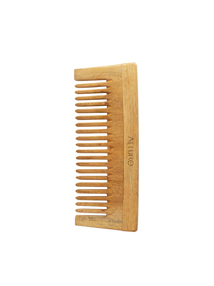 Allure Neem Wooden Shampoo Hair Comb - CS 01