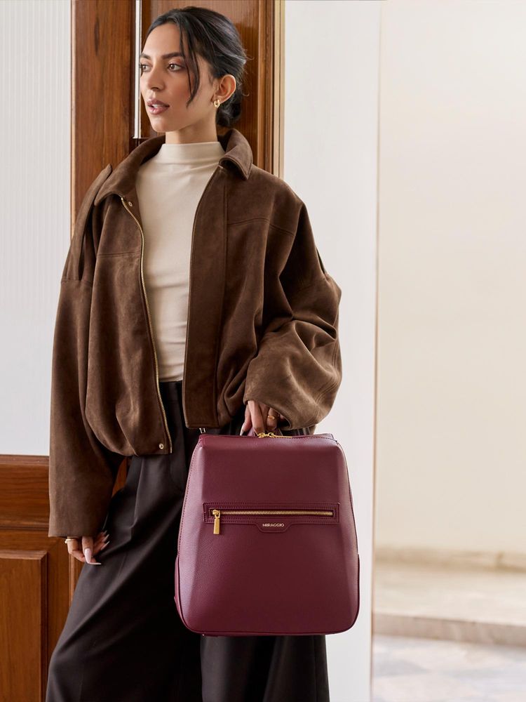 MIRAGGIO Drifter Women Backpack - Wine (L)-picture-18