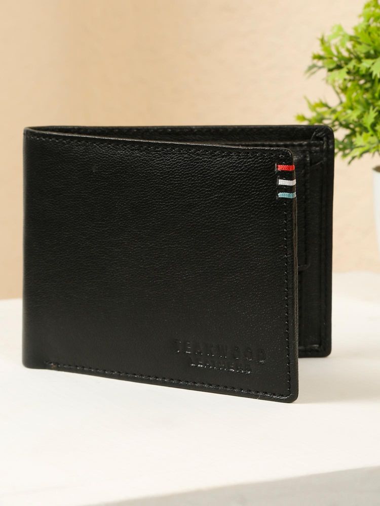 Teakwood Men’s Black Leather Two-Fold Wallet-picture-20