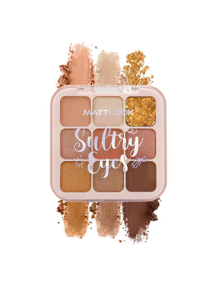 Matt look Sultry Eyes Highly Pigmented Blendable Long Lasting Eyeshadow Palette-picture-33