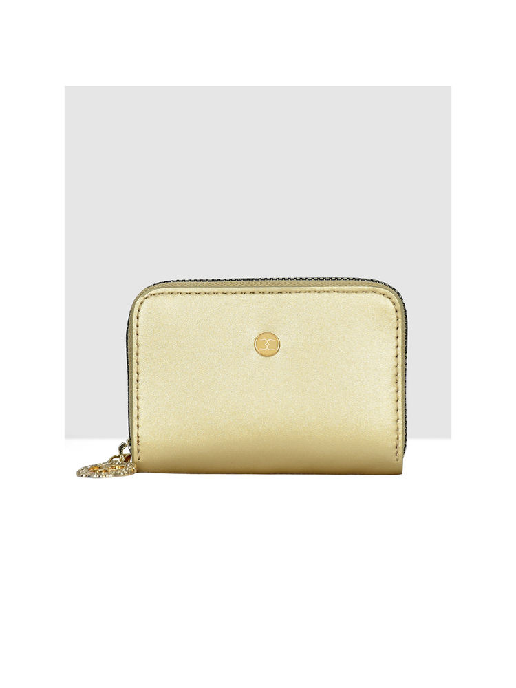 ESBEDA Gold Colour Small Card Holder Cum Wallet for Women-picture-22