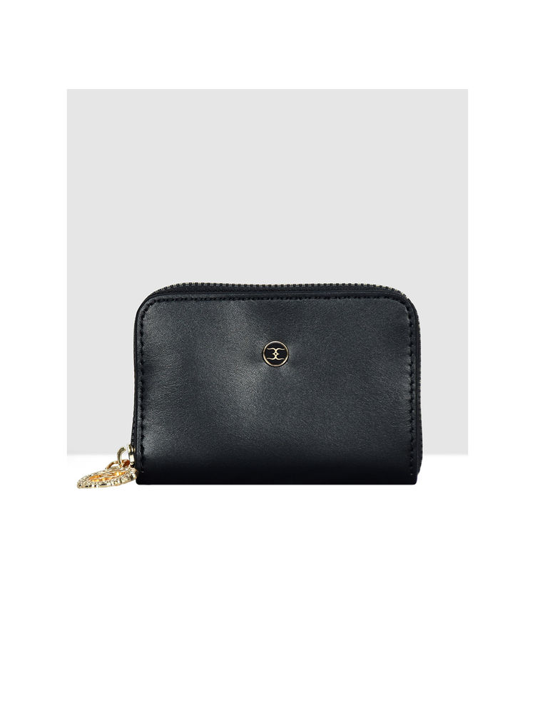 ESBEDA Black Colour Small Card Holder Cum Wallet for Women-image-8