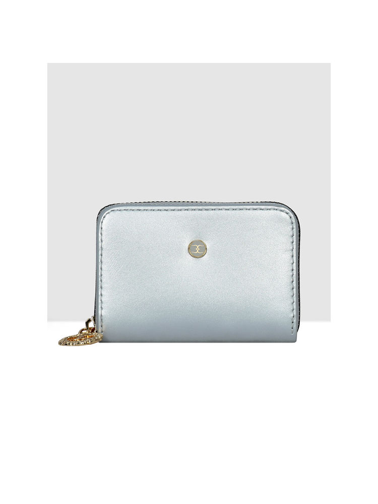 ESBEDA Silver Colour Small Card Holder Cum Wallet for Women-picture-10