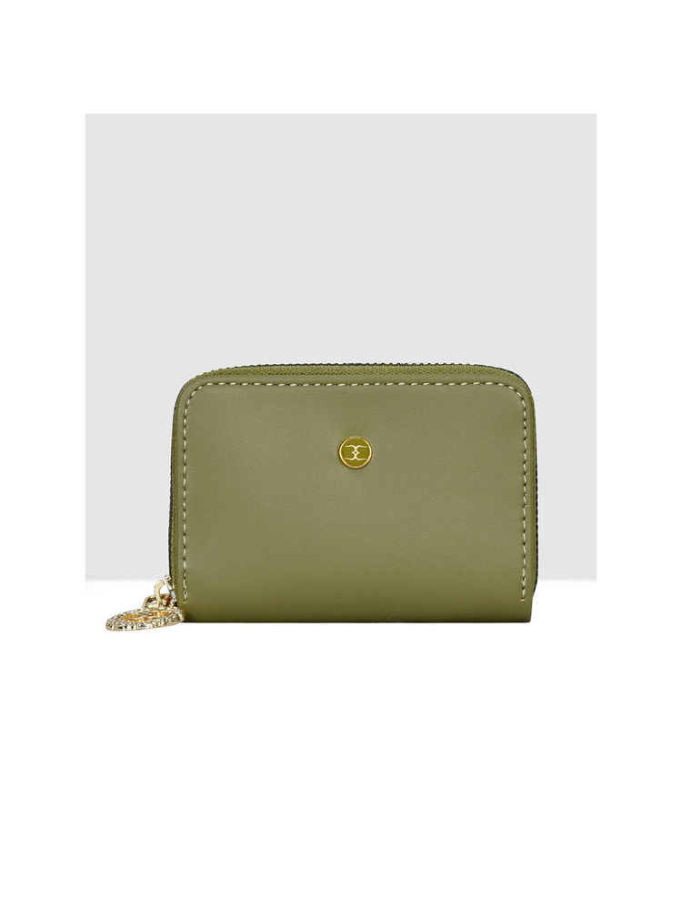 ESBEDA Olive Colour Small Card Holder Cum Wallet for Women-picture-23
