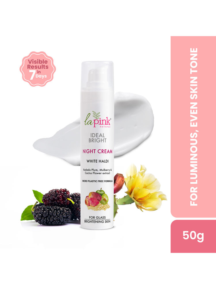 La Pink Ideal Bright Night Cream With Kakadu Plum For Pigmentation & Dark Spots, Oil-Free Cream-image-23