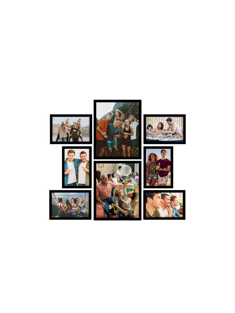 eCraftIndia Memory Wall Collage Photo Frame - Set of 8 Photo Frames-picture-22