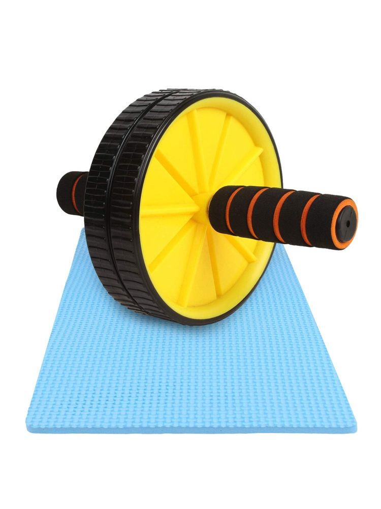 Strauss Double Exercise Wheel (Yellow)