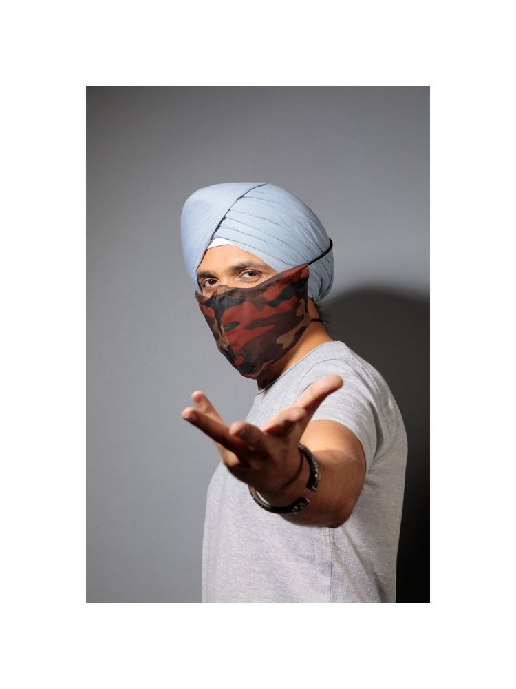 The Cover Up Project Mask For The Turban Man - Paaji (Pack Of 3, Holiday) - Multi-Color (Free Size)-picture-20