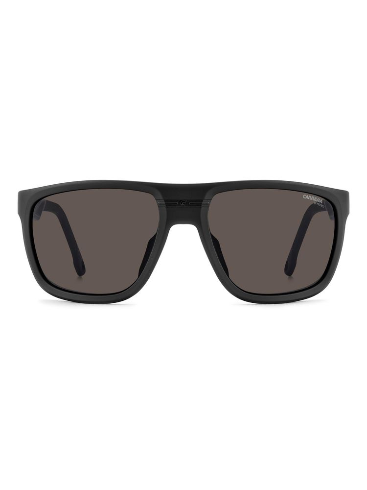 CARRERA Grey Lens Rectangle Black Full-Rim UV Protection Sunglasses (60)-image-3