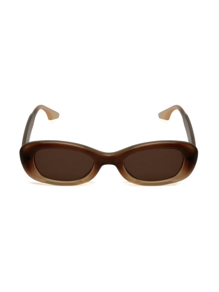 Mespee Brown Oval Full Plastic Stylish UV Protected Sunglasses (49)-image-40
