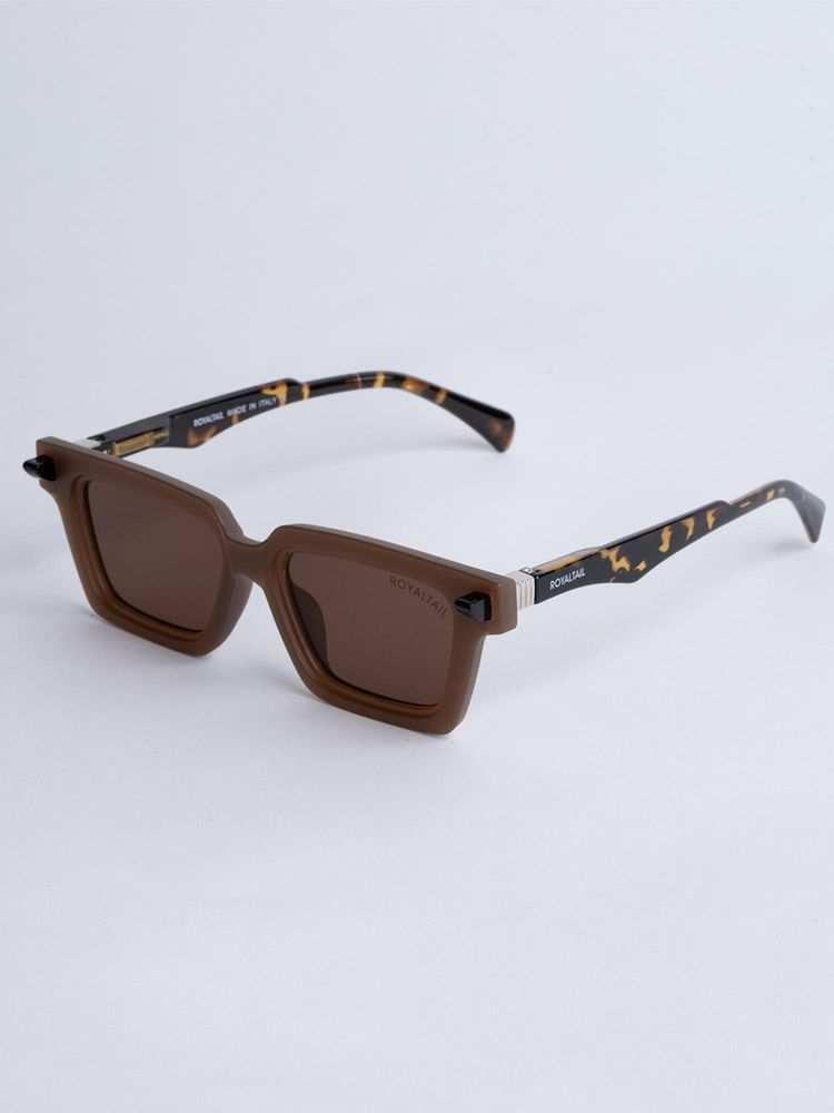 ROYALTAIL Unisex Acetate Brown UV Protected Full Rim Retro Sunglasses (50)-image-17