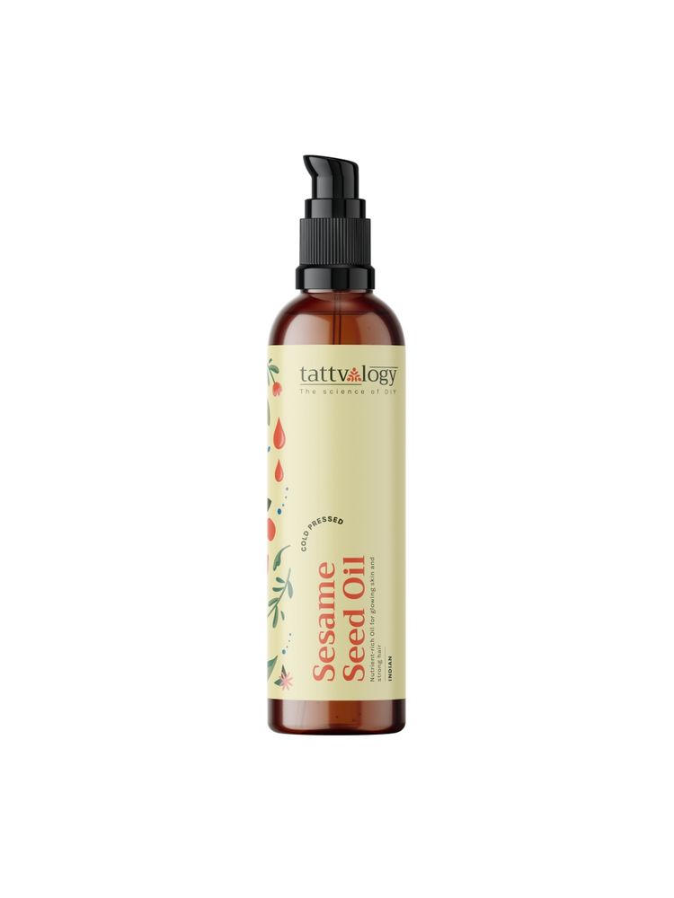 Tattvalogy Sesame Seed Oil - Cold Pressed, Strengthens Hair, Soothes & Nourishes Skin, all Naturally-image-48