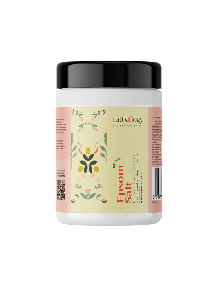 Tattvalogy Pharma Grade Epsom Salt - Muscle Relief, Feet Soak & Relaxing Bath Salt for Ultimate Care