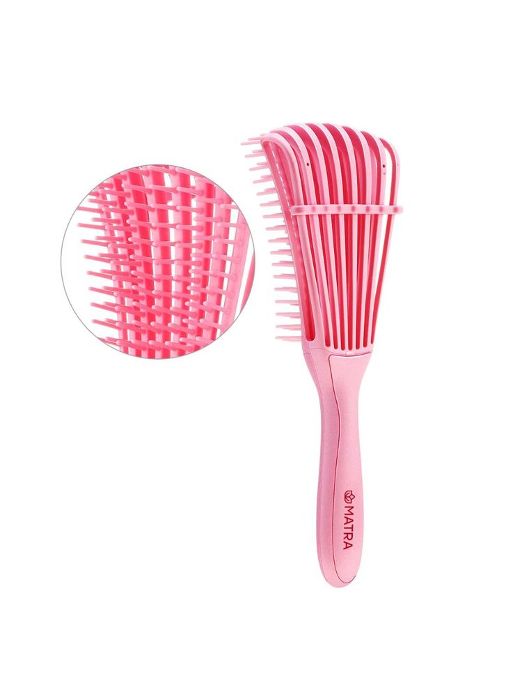 Matra Detangling Hair Brush Vented Comb - Wet Detangler With Spacing Clip (Any Color)-picture-13