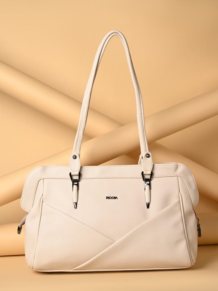 ROCIA By Regal Cream Casual Handbag-image-29