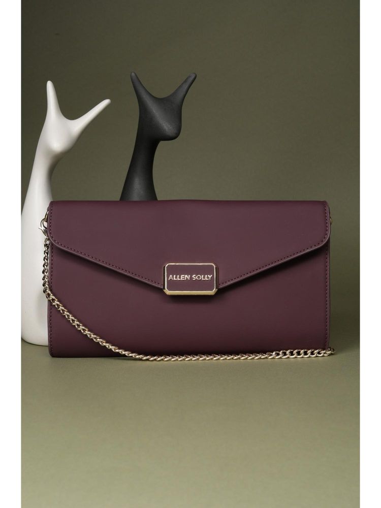 Allen Solly Women Maroon Casual Sling Bag With Detachable Strap-picture-26