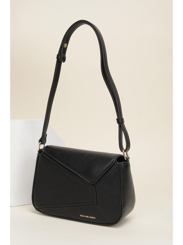Van Heusen Women Black Textured Casual Handbag-picture-40