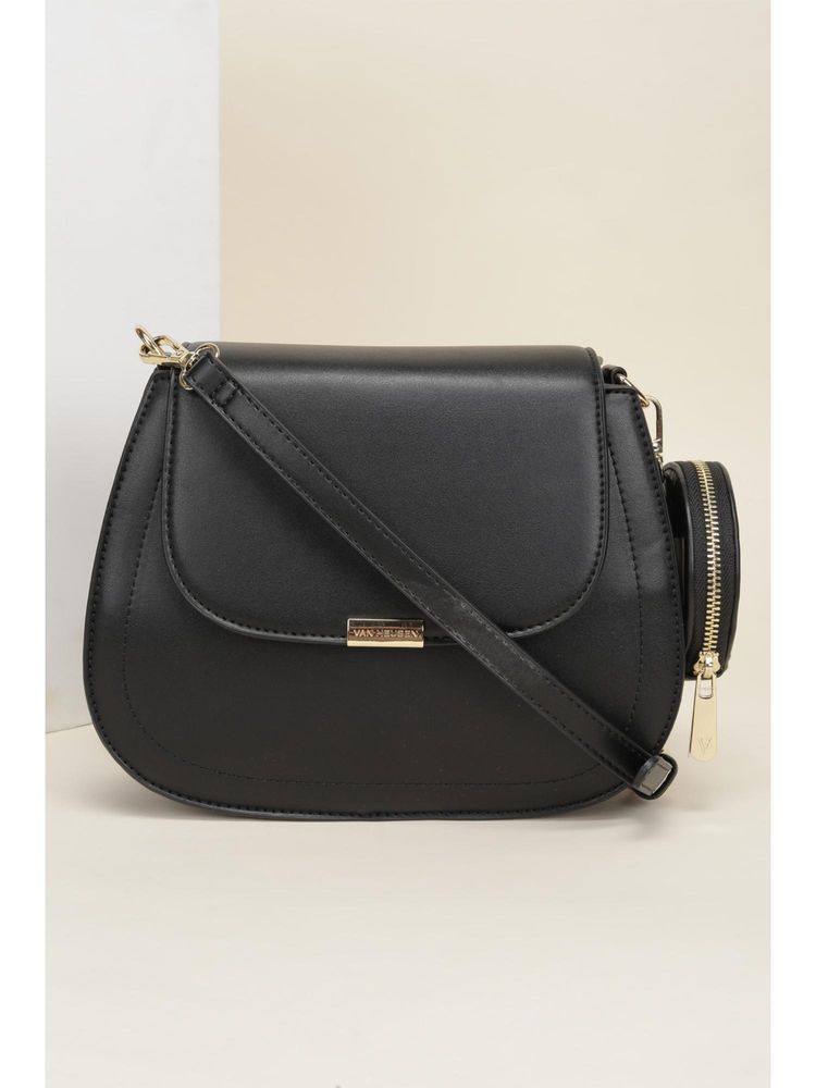 Van Heusen Women Black Solid Casual Sling Bag-picture-27