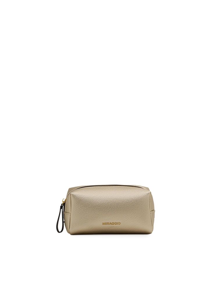 MIRAGGIO Unisex Tiana Travel and Utility Pouch - Gold (M)-image-23
