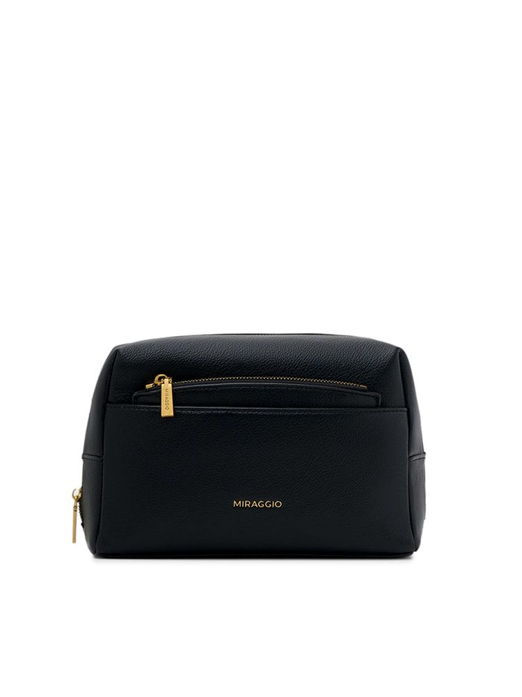 MIRAGGIO Unisex Alba Black Travel & Utility Pouch (M)-picture-23