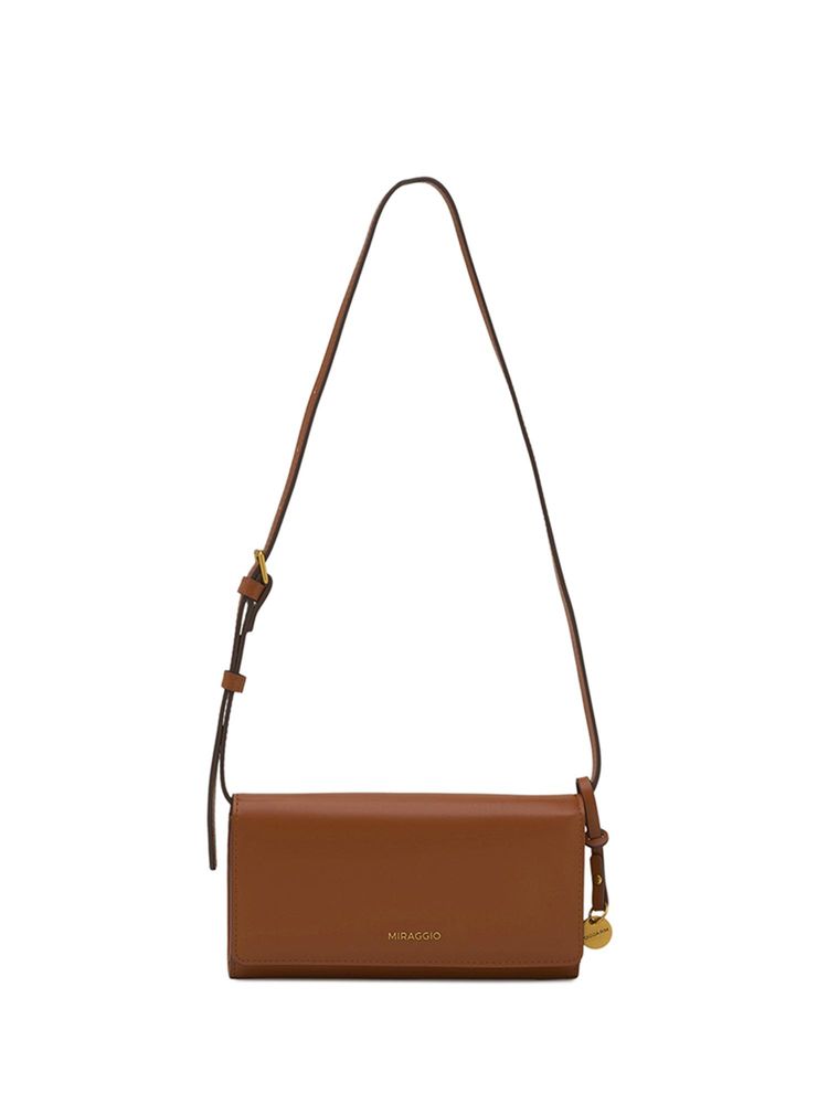 MIRAGGIO Women Carly Tan Wallet With Detachable Strap (M)-picture-16