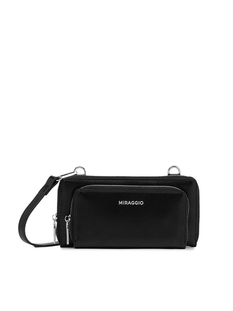 MIRAGGIO Women Tia Black Wallet With Detachable Strap (M)-picture-27