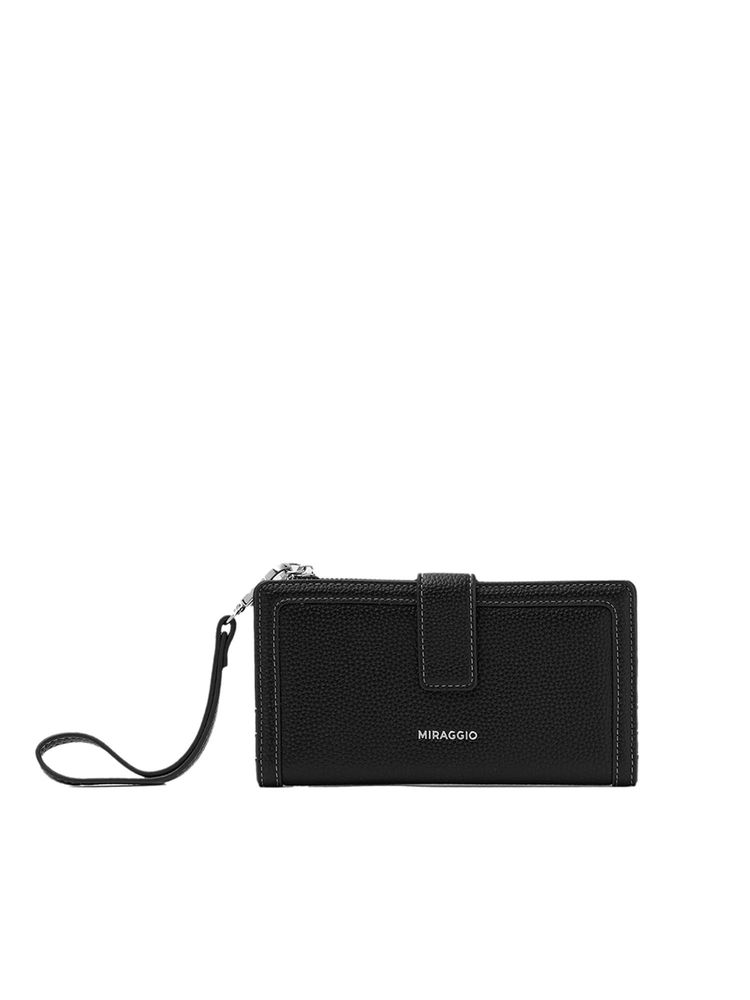 MIRAGGIO Women Trudie Black Detachable Wristlet Wallet (S)-picture-27