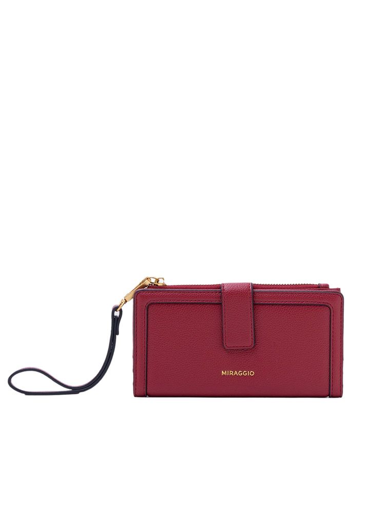 MIRAGGIO Women Trudie Red Detachable Wristlet Wallet (S)-image-5