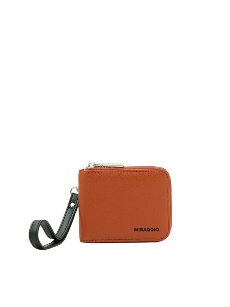 MIRAGGIO Women Cody Solid Orange Wallet (S)-picture-42