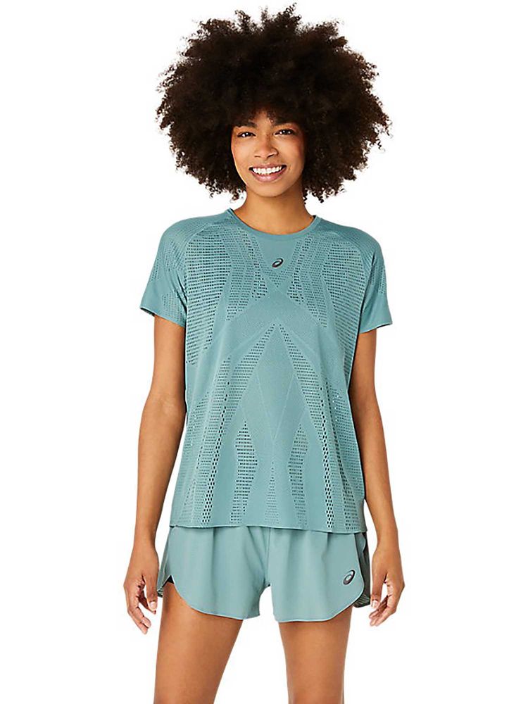 ASICS Green Solid Polyester Regular T-Shirt-picture-20