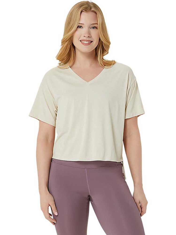 ASICS Beige Solid Polyester Regular Top-picture-16