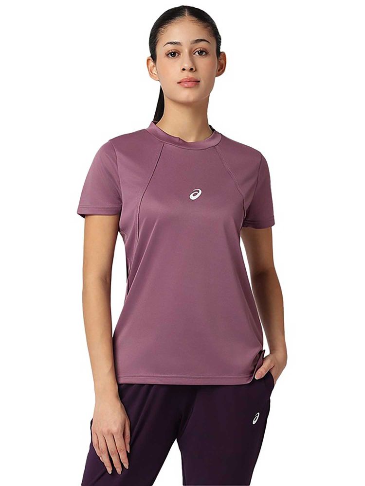 ASICS Purple Solid Polyester Regular T-Shirt-picture-26