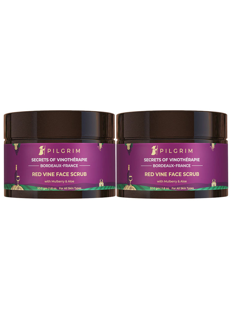 Pilgrim Red Vine Face Scrub - Pack of 2