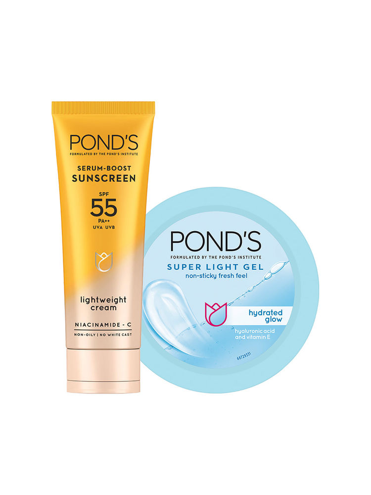 Ponds Super Light Gel Oil Free Moisturzer + Ponds Sunscreen Combo