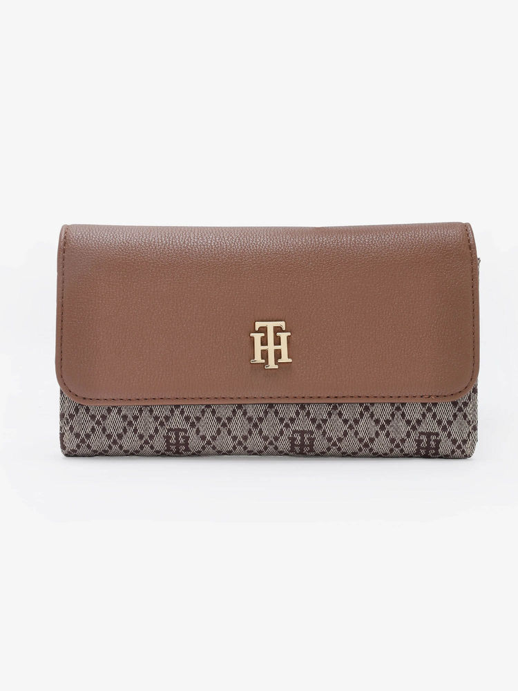 tommy hilfiger accessories Tommy Hilfiger Women Brown Polyester Bi-Fold Wallet-picture-13