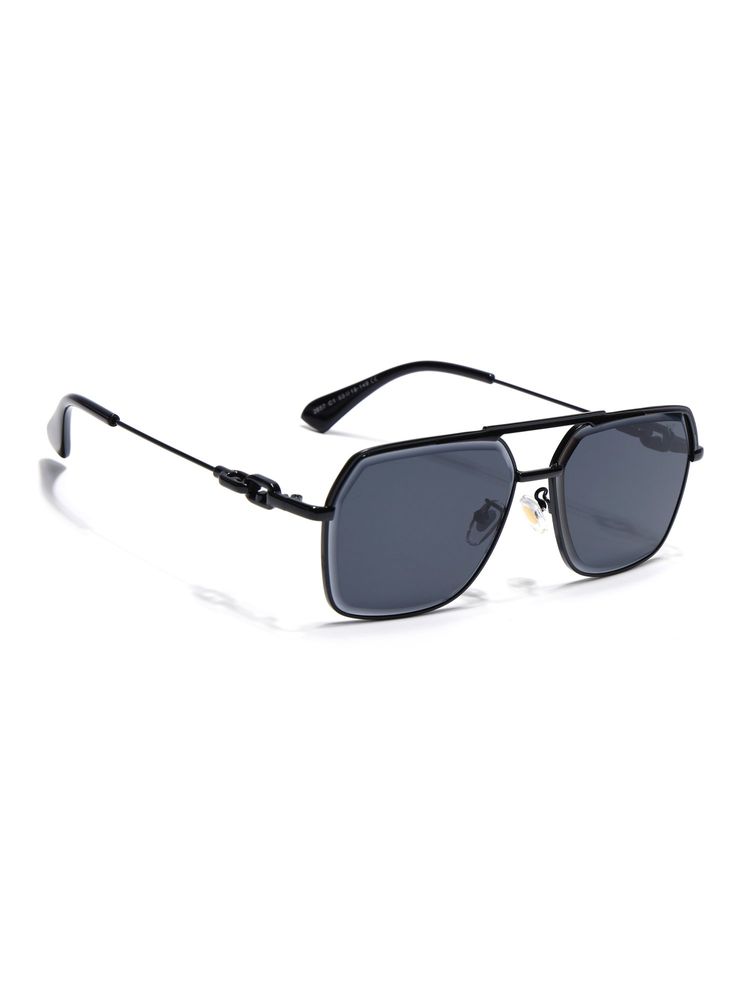Voyage Unisex Pillow Grey Lens Black Frame Sunglasses - MG7530 (53)-picture-4