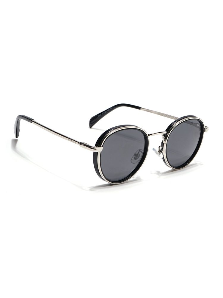 Voyage Unisex Round Grey Lens Silver Frame Sunglasses - PMG7516 (47)-image-33