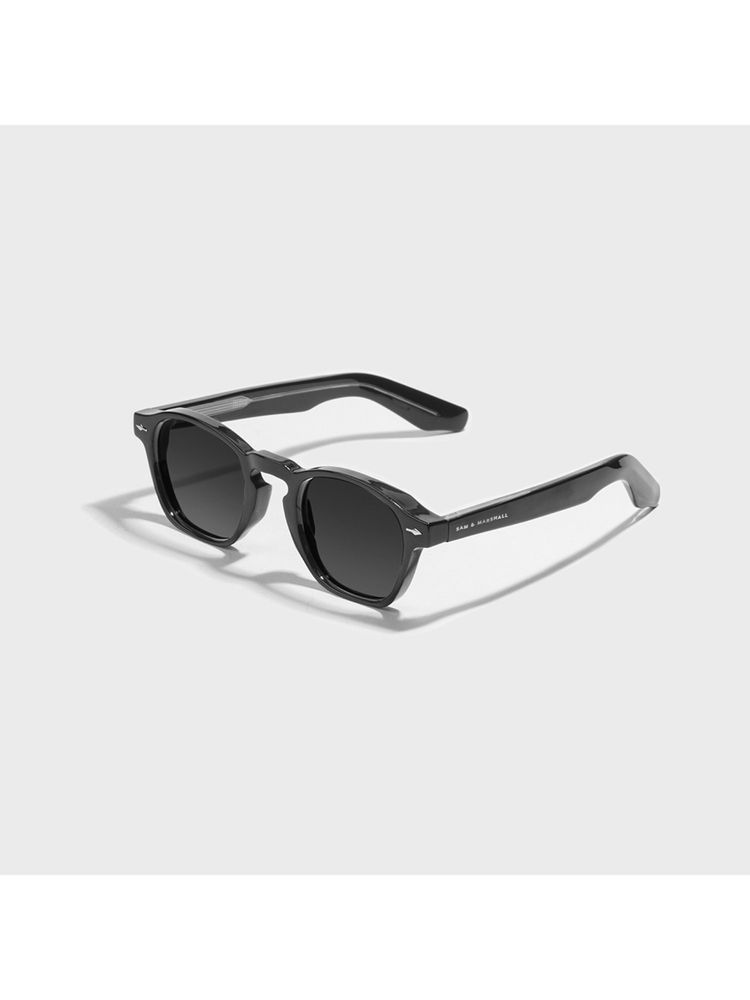 SAM AND MARSHALL CHAD 400UV Protection Polarized Acetate Black Lens Sunglasses-picture-26