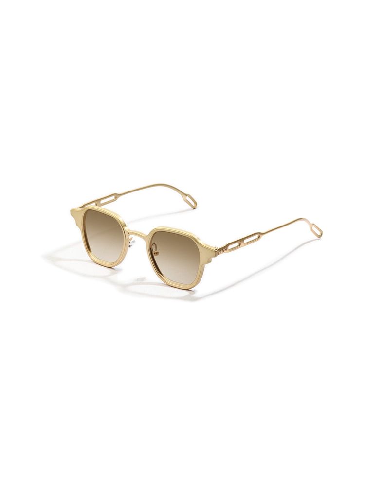 SAM AND MARSHALL DAVID 400UV Protection Metal Square Shape Brown Lens Sunglasses-picture-14