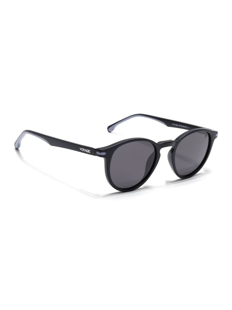 Voyage Unisex Wayfarer Grey Lens Black Frame Sunglasses - PMG7407 (49)-image-13