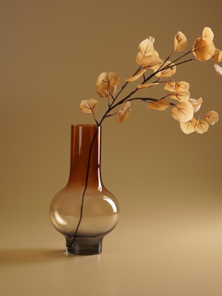 Pure Home + Living Brown Ombre Textured Glass Vase-image-45