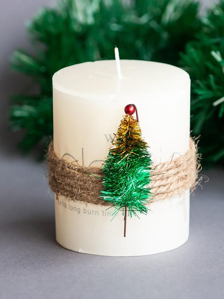 THE ZAPPY BOX White Tree Decorative Candle-image-39