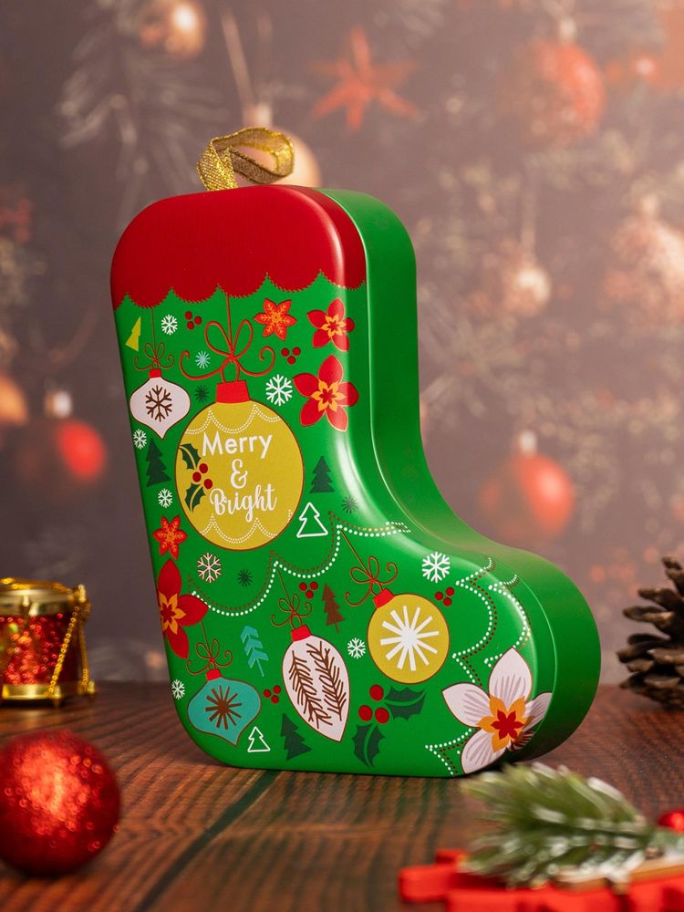 THE ZAPPY BOX Green Xmas Lights Tin-image-4