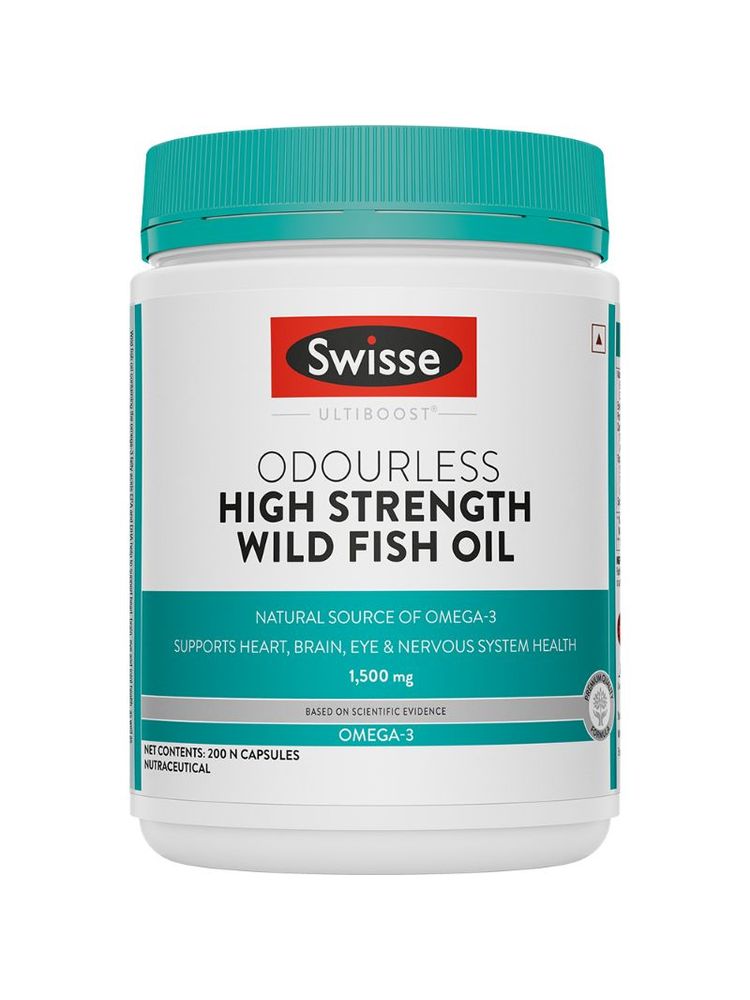 Swisse Wild Fish Oil with Omega 3 (1500mg) Fatty Acids for Heart, Brain, Joints & Eyes-image-24