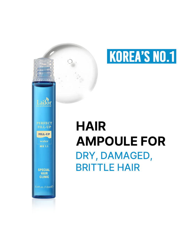 La'dor Perfect Hair Fill-Up (Korean Hair Ampoule) - Protein Boost Treatment for Dry & Damaged Hair
