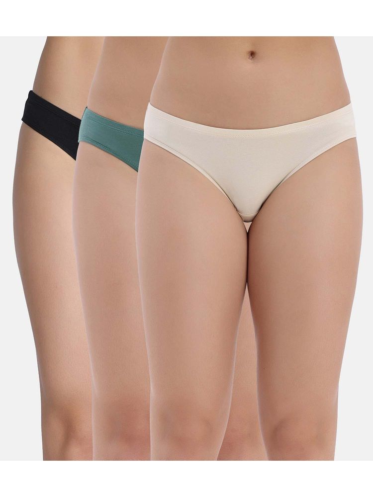 Zivame Low Rise Full Coverage Bikini Panty (Pack of 3)-picture-15