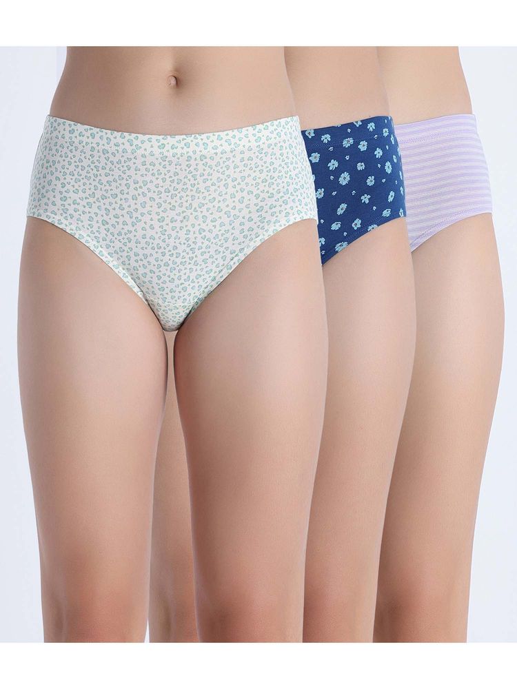 Zivame Regular Rise Full Coverage Hipster Panty (Pack of 3)-picture-27